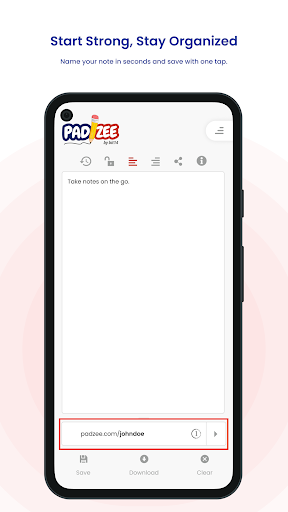 Padzee - Online Clipboard Android screenshot 2